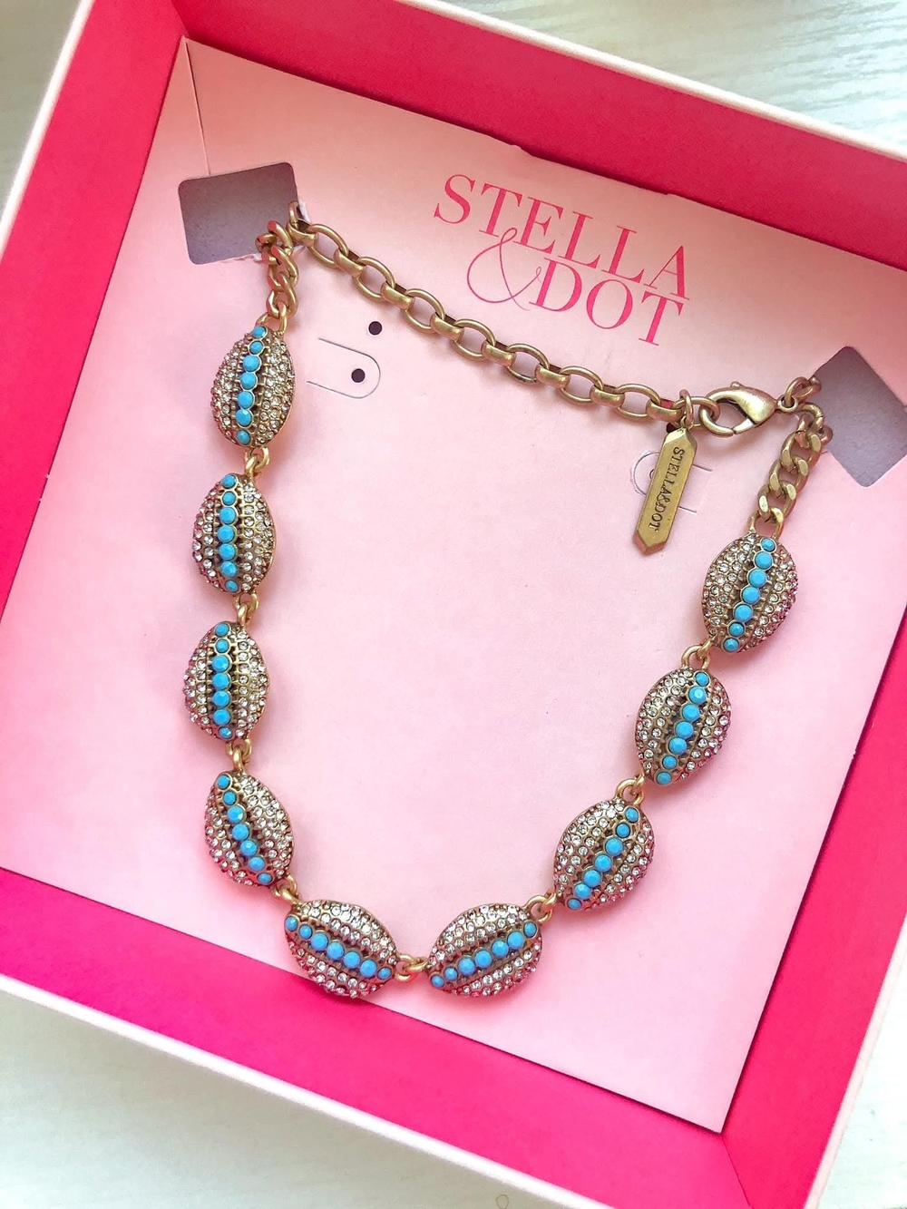 Stella & Dot Turquoise Sea Siren Convertsble Collar Necklace